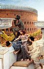 Sir Lawrence Alma-tadema Canvas Paintings - The Colosseum